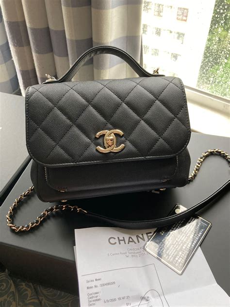 chanel business affinity flap bag size